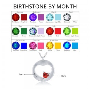 Personalized Birthstone Necklace JEWJONE101300